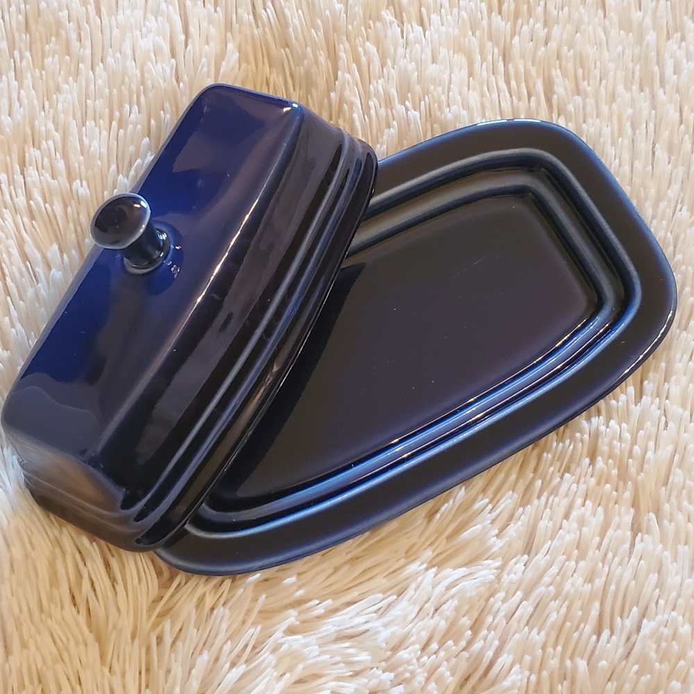 Fiestaware Small Cobalt Butter Dish
